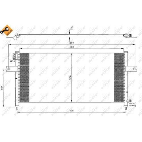 NRF Kondensator, Klimaanlage EASY FIT 35380