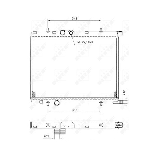 NRF K&uuml;hler, Motork&uuml;hlung EASY FIT 519524