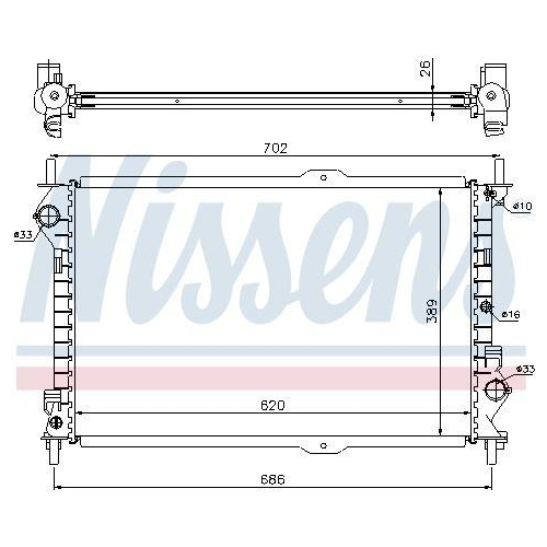 NISSENS K&uuml;hler, Motork&uuml;hlung ** FIRST FIT ** 62156A