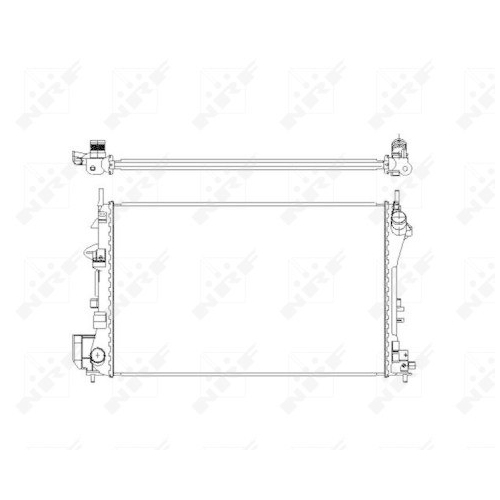 NRF Kühler, Motorkühlung EASY FIT 58203
