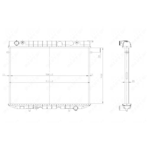 NRF K&uuml;hler, Motork&uuml;hlung EASY FIT 519532