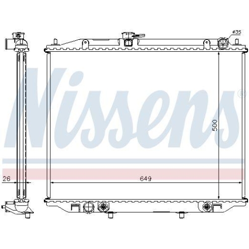 NISSENS K&uuml;hler, Motork&uuml;hlung ** FIRST FIT ** 68709A