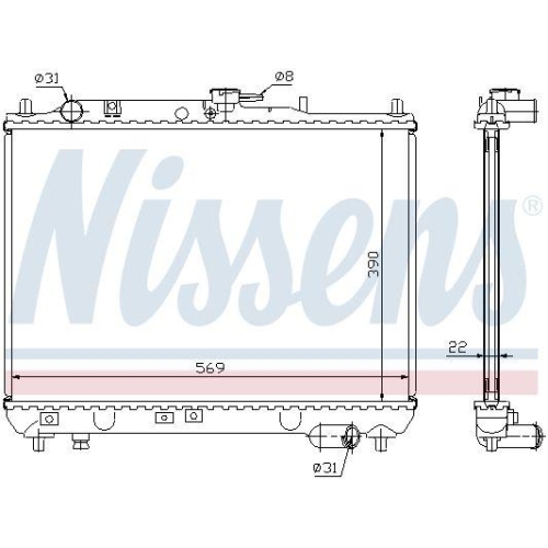 NISSENS K&uuml;hler, Motork&uuml;hlung ** FIRST FIT ** 62409A