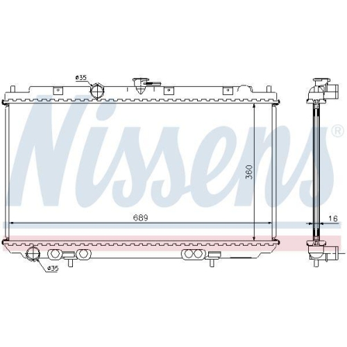NISSENS K&uuml;hler, Motork&uuml;hlung 67346A
