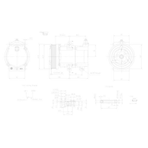 HELLA Kompressor, Klimaanlage >>> Easy2Fit <<< 8FK 366 202-041
