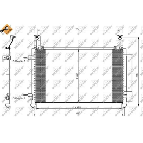 NRF Kondensator, Klimaanlage EASY FIT 35796