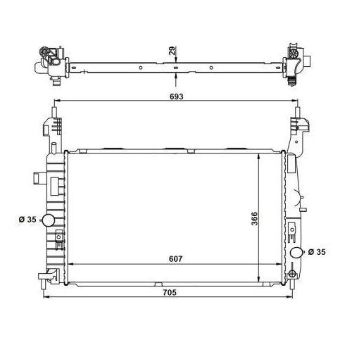 NRF K&uuml;hler, Motork&uuml;hlung EASY FIT 53416
