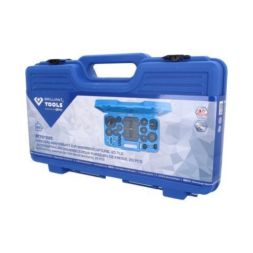 Universal-Adaptersatz zur Bremsentl&uuml;ftung, 20-tlg BRILLIANT TOOLS BT701220