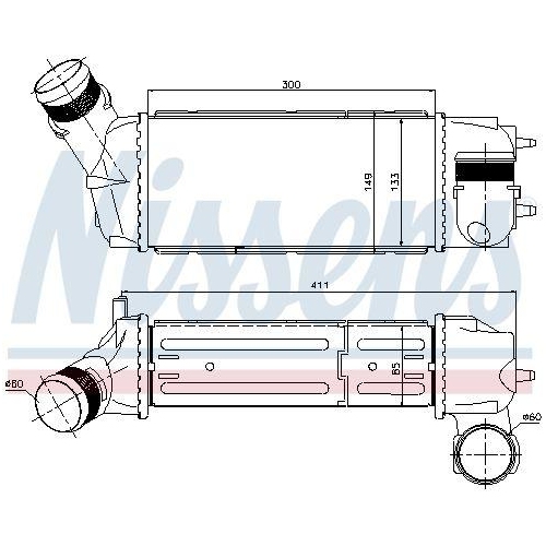 NISSENS Ladeluftk&uuml;hler 96515