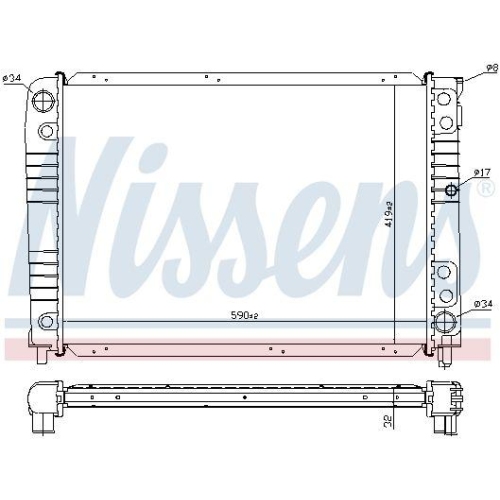 NISSENS K&uuml;hler, Motork&uuml;hlung 65537A