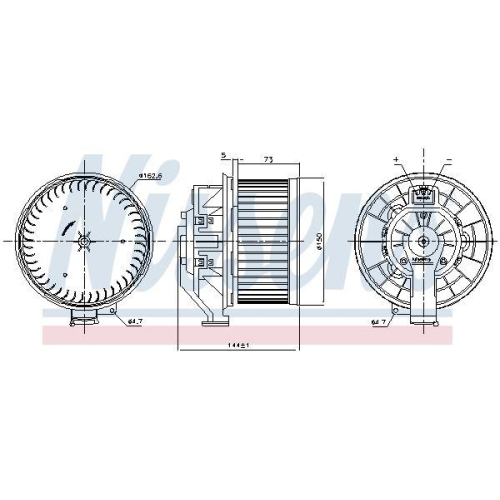 NISSENS Innenraumgebläse 87532