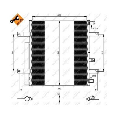 NRF Kondensator, Klimaanlage EASY FIT 35925