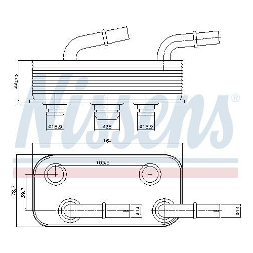 NISSENS Ölkühler, Automatikgetriebe ** FIRST FIT ** 90657