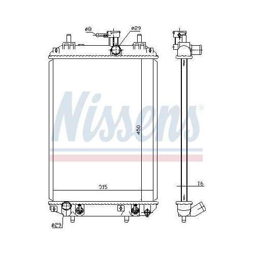 NISSENS K&uuml;hler, Motork&uuml;hlung 617547