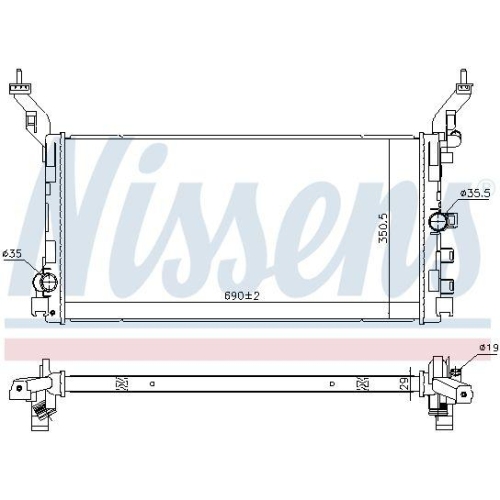 NISSENS K&uuml;hler, Motork&uuml;hlung 606058