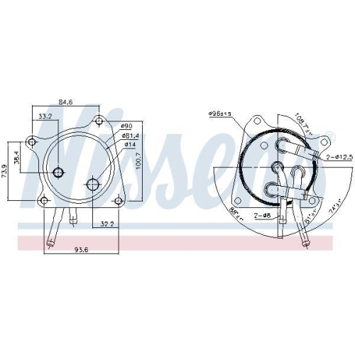 NISSENS &Ouml;lk&uuml;hler, Automatikgetriebe ** FIRST FIT ** 91119