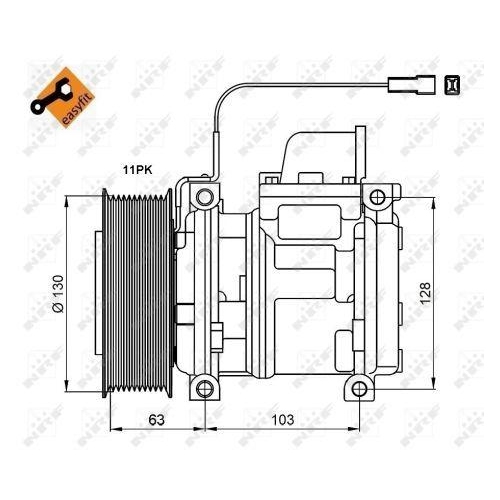 NRF Kompressor, Klimaanlage EASY FIT 32829