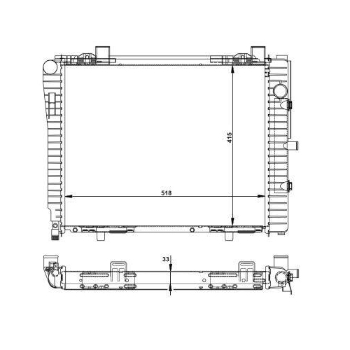 NRF Kühler, Motorkühlung EASY FIT 50593