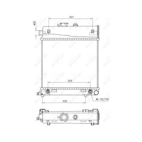 NRF Kühler, Motorkühlung EASY FIT 58232