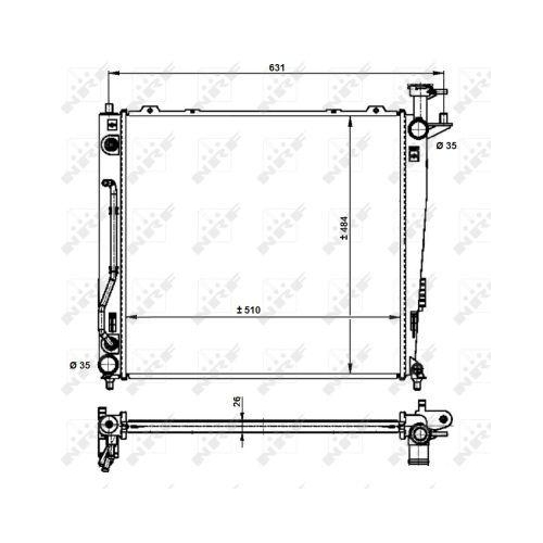 NRF K&uuml;hler, Motork&uuml;hlung EASY FIT 59201