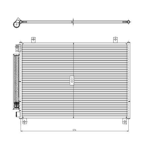 NRF Kondensator, Klimaanlage EASY FIT 350461