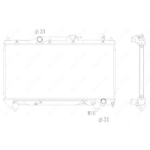 NRF Kühler, Motorkühlung EASY FIT 53267
