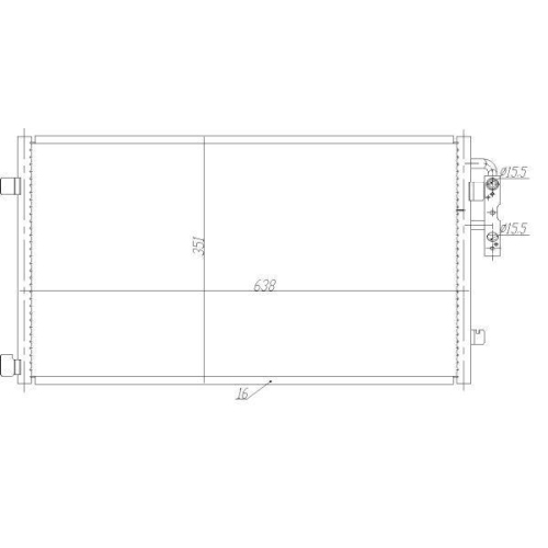 NRF Kondensator, Klimaanlage EASY FIT 350467