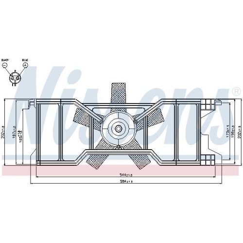 NISSENS L&uuml;fter, Motork&uuml;hlung 85630