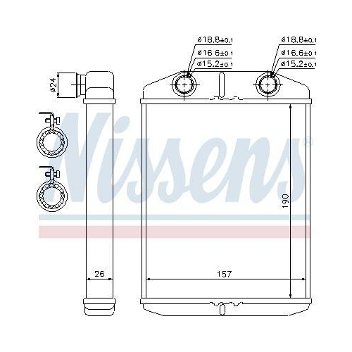 NISSENS W&auml;rmetauscher, Innenraumheizung ** FIRST FIT ** 76514
