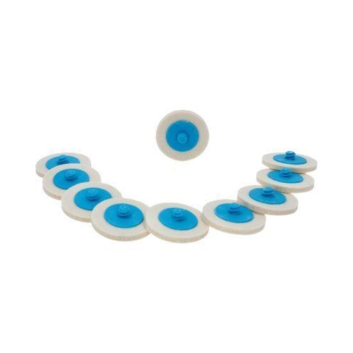Ersatz-Schleifpads, Durchmesser50mm, Topfkratzwolle, 10er Pack KS TOOLS 515.5081