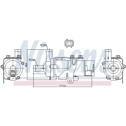 NISSENS Wasserpumpe, Motorkühlung 831114