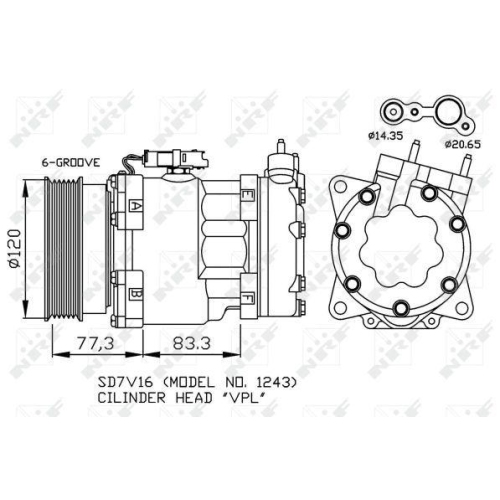 NRF Kompressor, Klimaanlage EASY FIT 32266