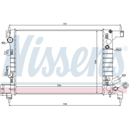 NISSENS K&uuml;hler, Motork&uuml;hlung 61678