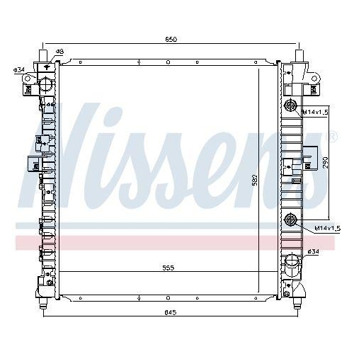 NISSENS K&uuml;hler, Motork&uuml;hlung 64316