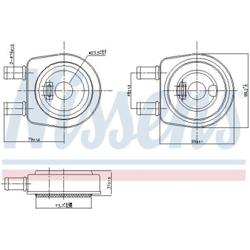 NISSENS &Ouml;lk&uuml;hler, Motor&ouml;l ** FIRST FIT ** 90704