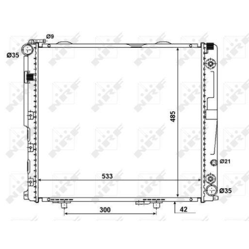 NRF Kühler, Motorkühlung EASY FIT 58164