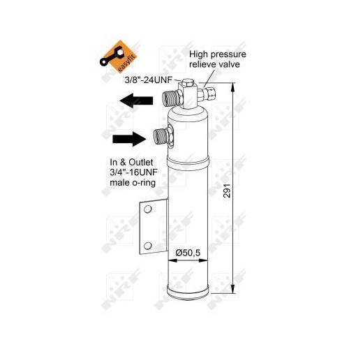 NRF Trockner, Klimaanlage EASY FIT 33366
