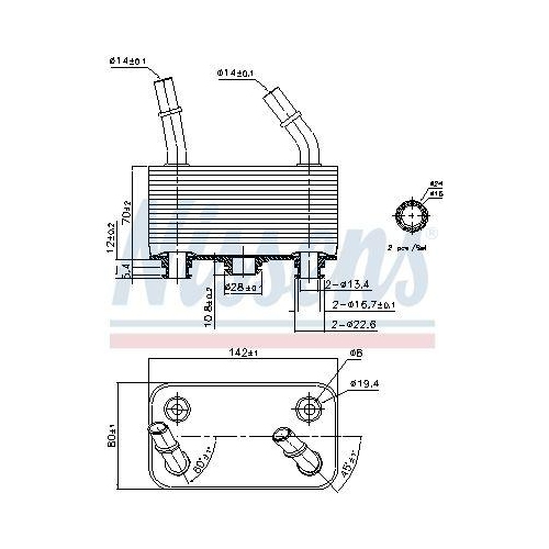 NISSENS &Ouml;lk&uuml;hler, Automatikgetriebe ** FIRST FIT ** 90787