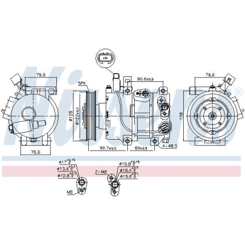NISSENS Kompressor, Klimaanlage ** FIRST FIT ** 890689