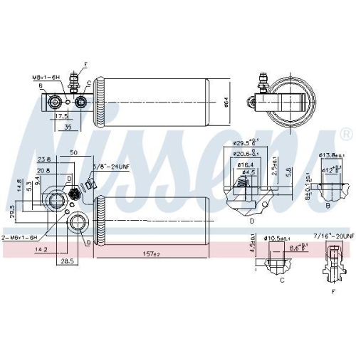 NISSENS Trockner, Klimaanlage 95037