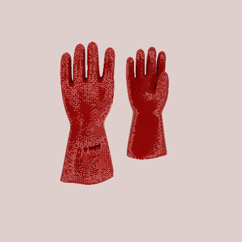 Elektriker-Schutzhandschuh mit thermischen Schutz Gr&ouml;&szlig;e 11 Klasse 1 rot 117.0091