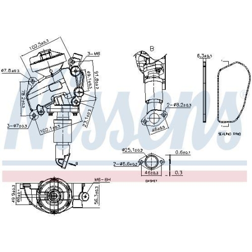 NISSENS AGR-Ventil ** FIRST FIT ** 98415