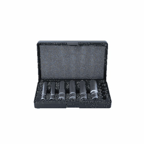 1/4 Zoll + 3/8 Zoll Spezial-Gl&uuml;h- und Z&uuml;ndkerzen-Stecknuss-Satz Gelenk 11-tlg