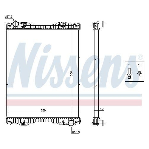 NISSENS K&uuml;hler, Motork&uuml;hlung 672590