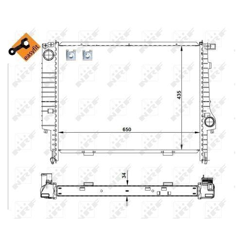 NRF Kühler, Motorkühlung EASY FIT 509588
