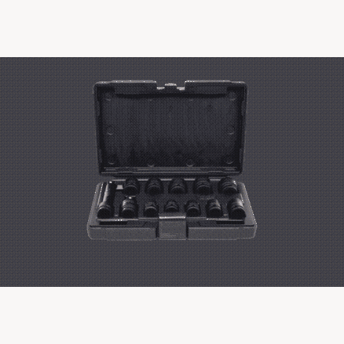 1/2 Zoll Sechskant-Kraft-Stecknuss-Satz, kurz, 12-tlg KS TOOLS 515.0112