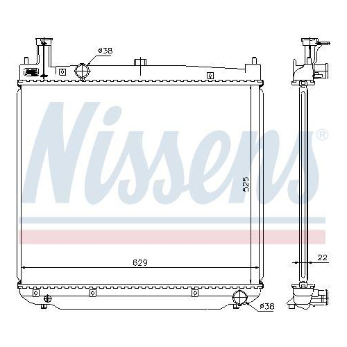 NISSENS Kühler, Motorkühlung ** FIRST FIT ** 64649A