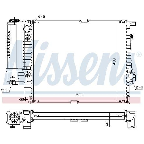 NISSENS Kühler, Motorkühlung ** FIRST FIT ** 60614A