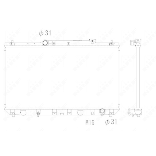 NRF Kühler, Motorkühlung EASY FIT 53307
