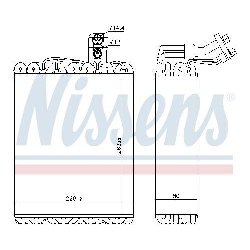 NISSENS Verdampfer, Klimaanlage 92135